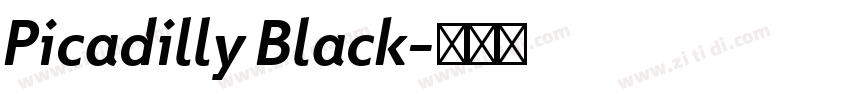 Picadilly Black字体转换